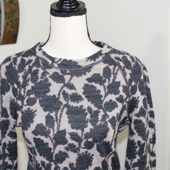 Ann Taylor LOFT, long sleeve Textured wool blend  sweater dress - Picture 4 of 7